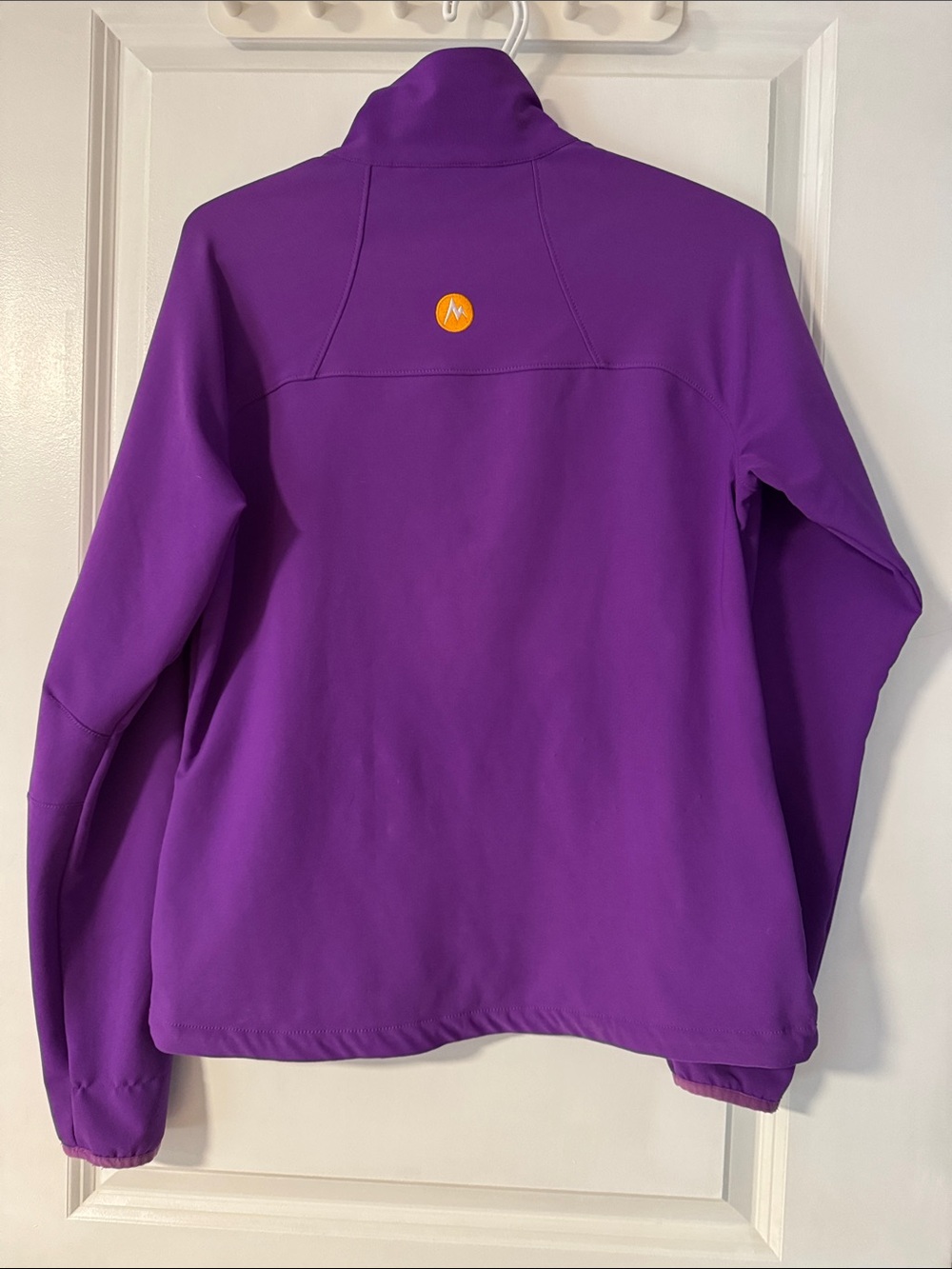 Marmot Purple Softshell Jacket with Orange Accents - Picture 4 of 8